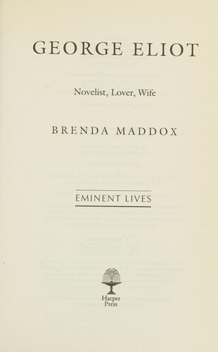 Cover image for George Eliot