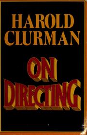 Cover image for On Directing