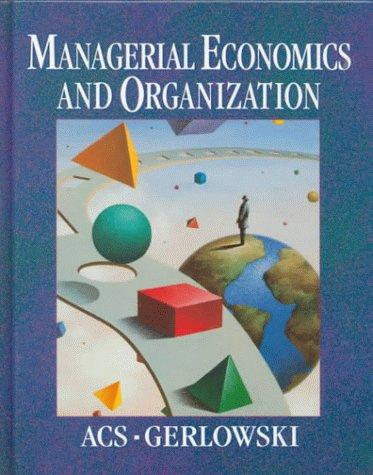 Cover image for Managerial Economics and Organization