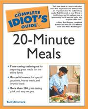 Cover image for The Complete Idiot's Guide to 20-Minute Meals
