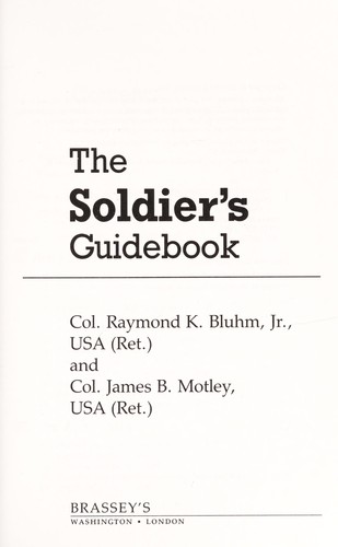 Cover image for The Soldier's Guide Book (Ausa Institute of Land Warfare Book.)
