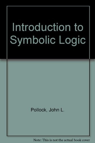 Cover image for Introduction to symbolic logic