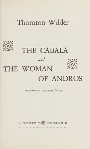 Cover image for The Cabala and The Woman of Andros: Two Novels (Harper Perennial Modern Classics)