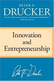 Cover image for Innovation and Entrepreneurship
