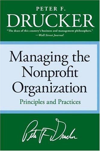 Cover image for Managing the Non-Profit Organization: Practices and Principles