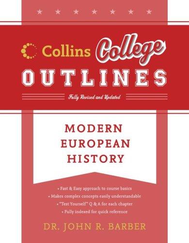 Cover image for Modern European History (Collins College Outlines)