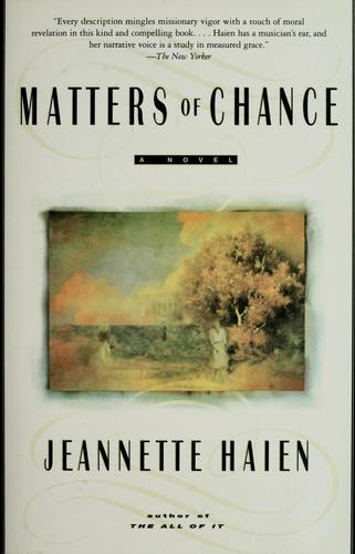 Cover image for Matters of Chance: A Novel