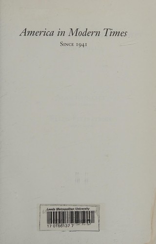 Cover image for America in Modern Times: Since 1941