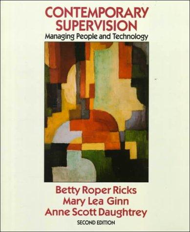 Cover image for Contemporary Supervision: Managing People and Technology (Mcgraw Hill Series in Management)