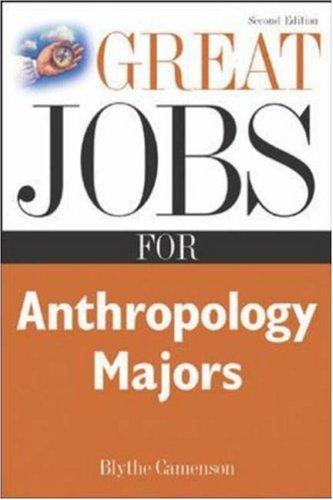 Cover image for Great Jobs for Anthropology Majors (Great Jobs Series)