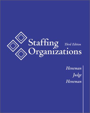 Cover image for Staffing Organizations, 3rd