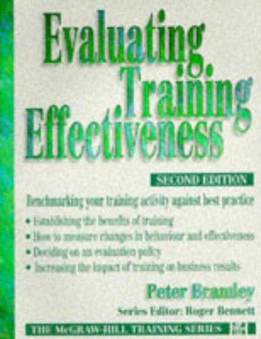 Cover image for Evaluating training effectiveness