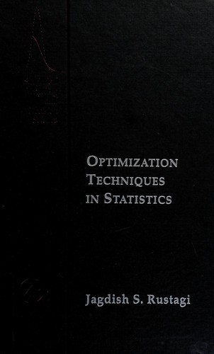 Cover image for Optimization techniques in statistics