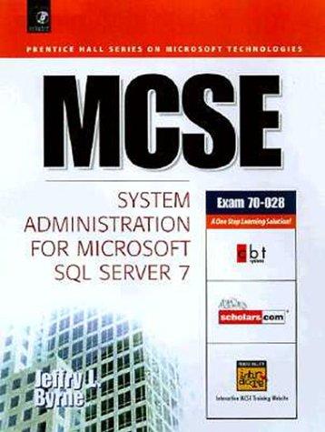 Cover image for MCSE : System Administrator for SQL Server 7 (MCSE Ser.)