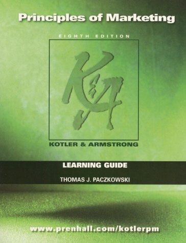 Cover image for Principles of Marketing (Learning Guide)