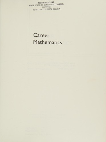 Cover image for Career Mathematics