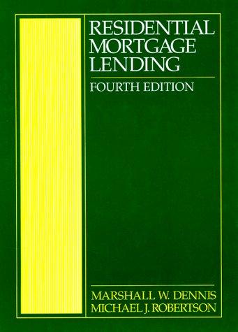 Cover image for Residential Mortgage Lending