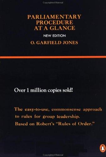 Cover image for Parliamentary Procedure at a Glance: New Edition
