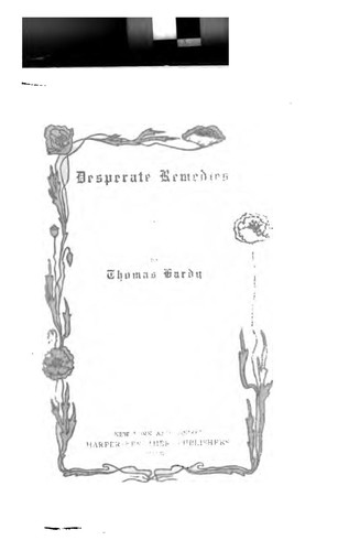 Cover image for Desperate Remedies: A Novel