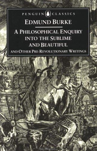Cover image for A Philosophical Enquiry...and Other Pre-Revolutionary Writings (Penguin Classics)