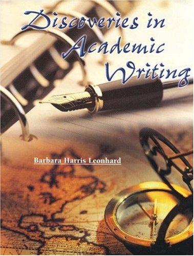 Cover image for Discoveries in Academic Writing