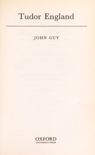 Cover image for Tudor England