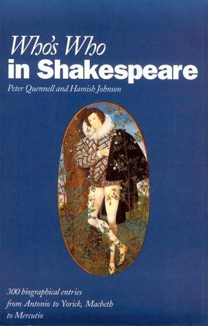 Cover image for Who's Who in Shakespeare (Who's Who Guide)