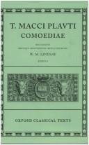 Cover image for Comoediae: Volume I: Amphitruo, Asinaria, Aulularia, Bacchides, Captivi, Casina, Cistellaria, Curculio, Epidicus, Menaechmi, Mercator (Oxford Classical Texts)