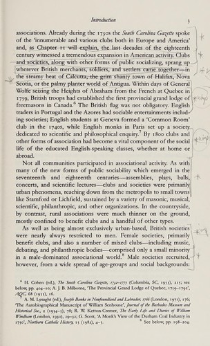 Cover image for British Clubs and Societies 1580-1800: The Origins of an Associational World (Oxford Studies in Social History)