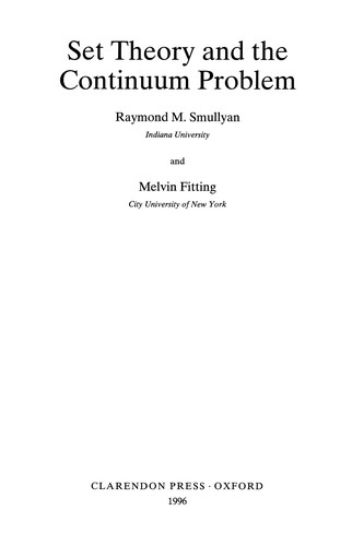 Cover image for Set theory and the continuum problem