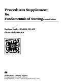 Cover image for Procedures supplement for Fundamentals of nursing, second edition