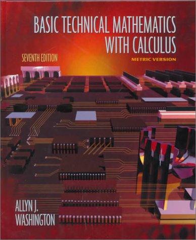 Cover image for Basic Technical Mathematics with Calculus Metric Version (7th Edition)