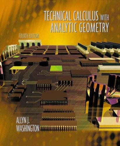 Cover image for Technical Calculus with Analytic Geometry (4th Edition)