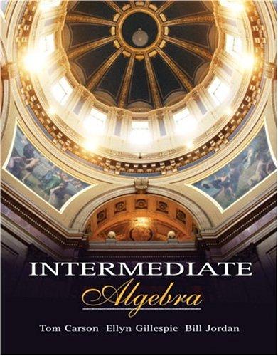 Cover image for Intermediate Algebra