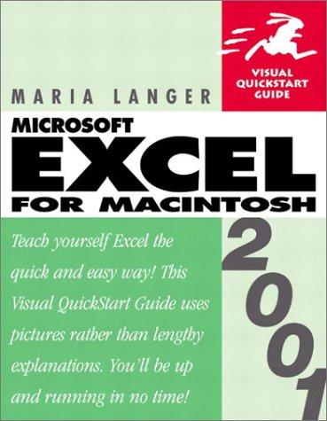 Cover image for Excel 2001 for Macintosh: Visual Quickstart Guide
