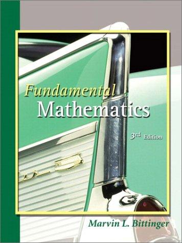 Cover image for Fundamental Mathematics (3rd Edition)