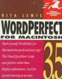 Cover image for Wordperfect 3.5 for Macintosh: Visual Quickstart Guide (Visual Quickstart Guide)