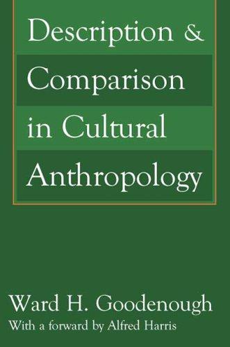 Cover image for Description and Comparison in Cultural Anthropology