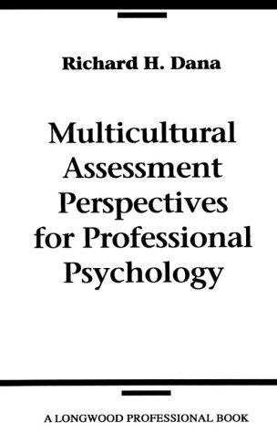 Cover image for Multicultural Assessment Perspectives for Professional Psychology