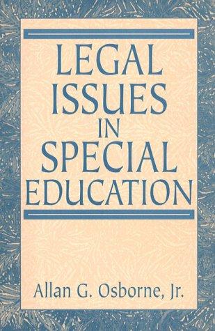 Cover image for LEGAL ISSUES IN SPECIAL EDUCATION
