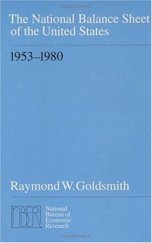 Cover image for The National Balance Sheet of the United States, 1953-1980. NBER