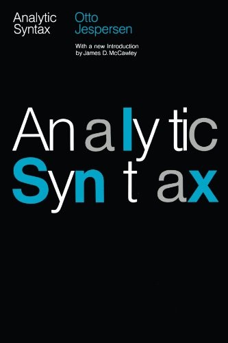 Cover image for Analytic Syntax