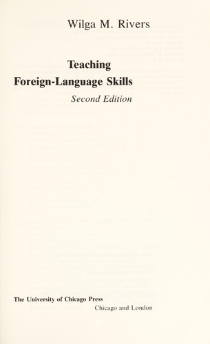 Cover image for Teaching Foreign-Language Skills