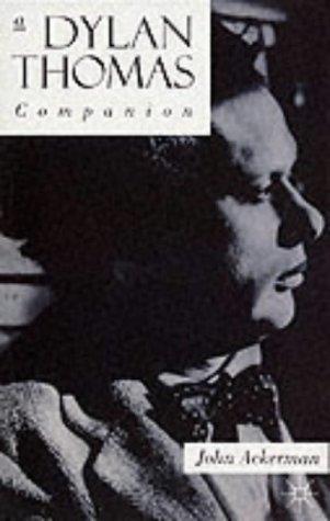 Cover image for A Dylan Thomas Companion (Literary Companions)