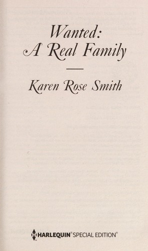 Cover image for Wanted: a real family