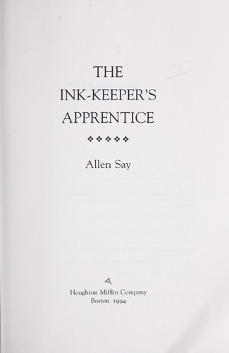 Cover image for The Ink-Keeper's Apprentice