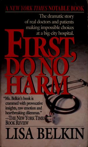 Cover image for First, Do No Harm