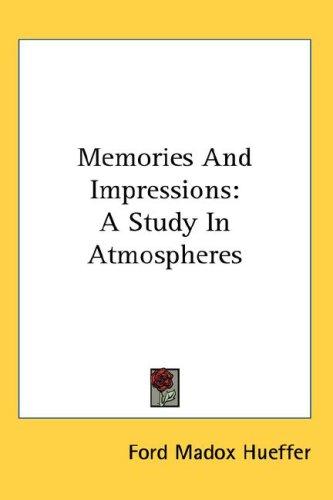Cover image for Memories And Impressions