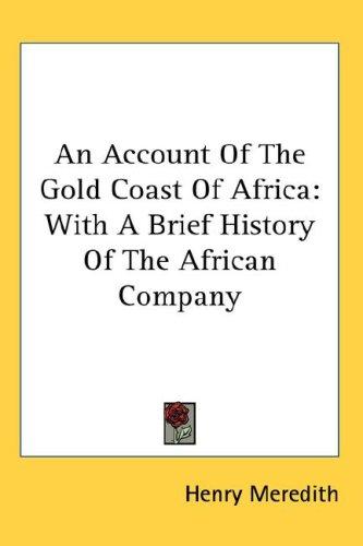 Cover image for An Account Of The Gold Coast Of Africa