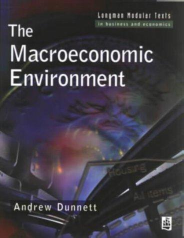 Cover image for The Macroeconomic Environment (Longman Modular Texts in Business & Economics)
